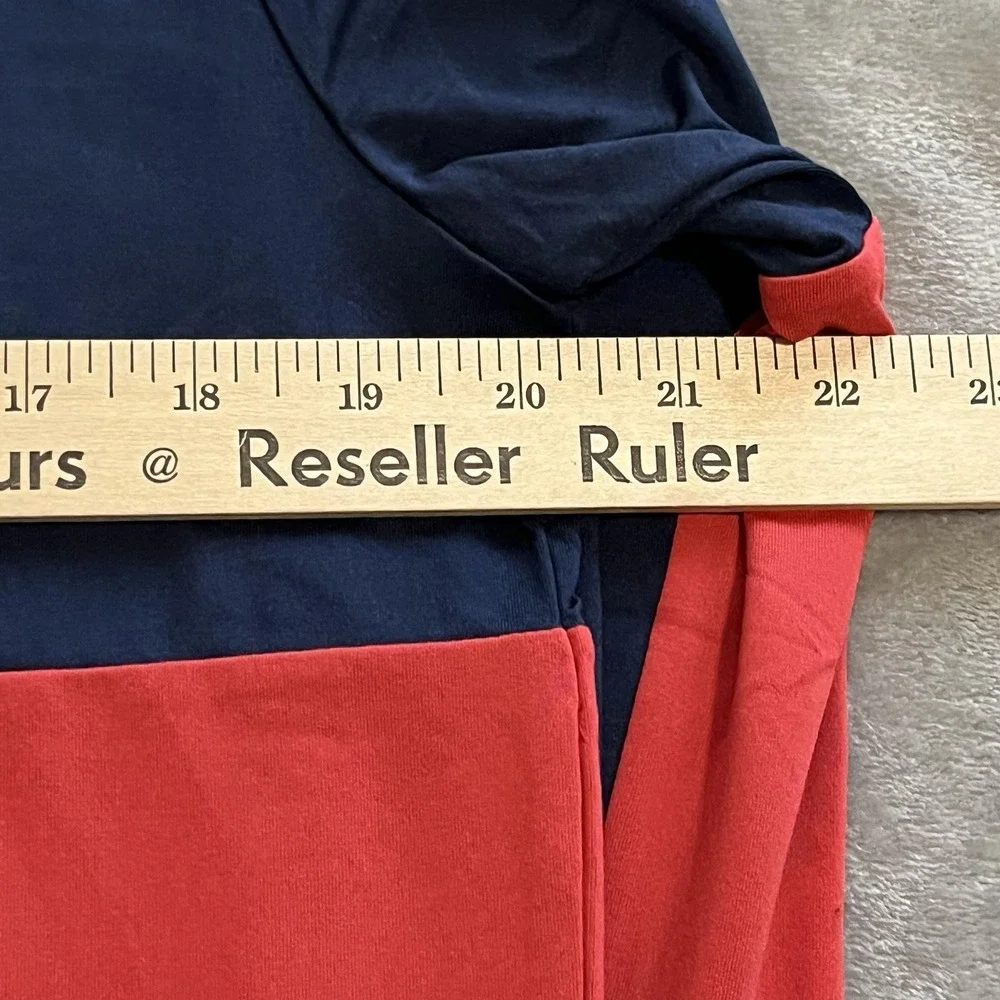 RLX Ralph Lauren Sweater Mens Medium Navy Red Quarter Zip Golf Pullover Wicking